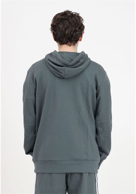 Green men's sweatshirt with contrasting logo print ADIDAS PERFORMANCE | IX2369.